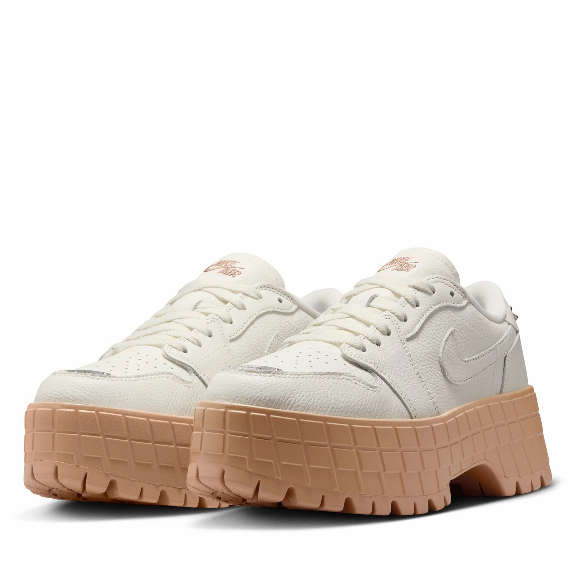 Women's Air Jordan 1 Brooklyn Low - Sail/Metallic Silver