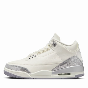 Women's Air Jordan 3 Retro - Sail/Cement Grey Womens Shoes outlet price