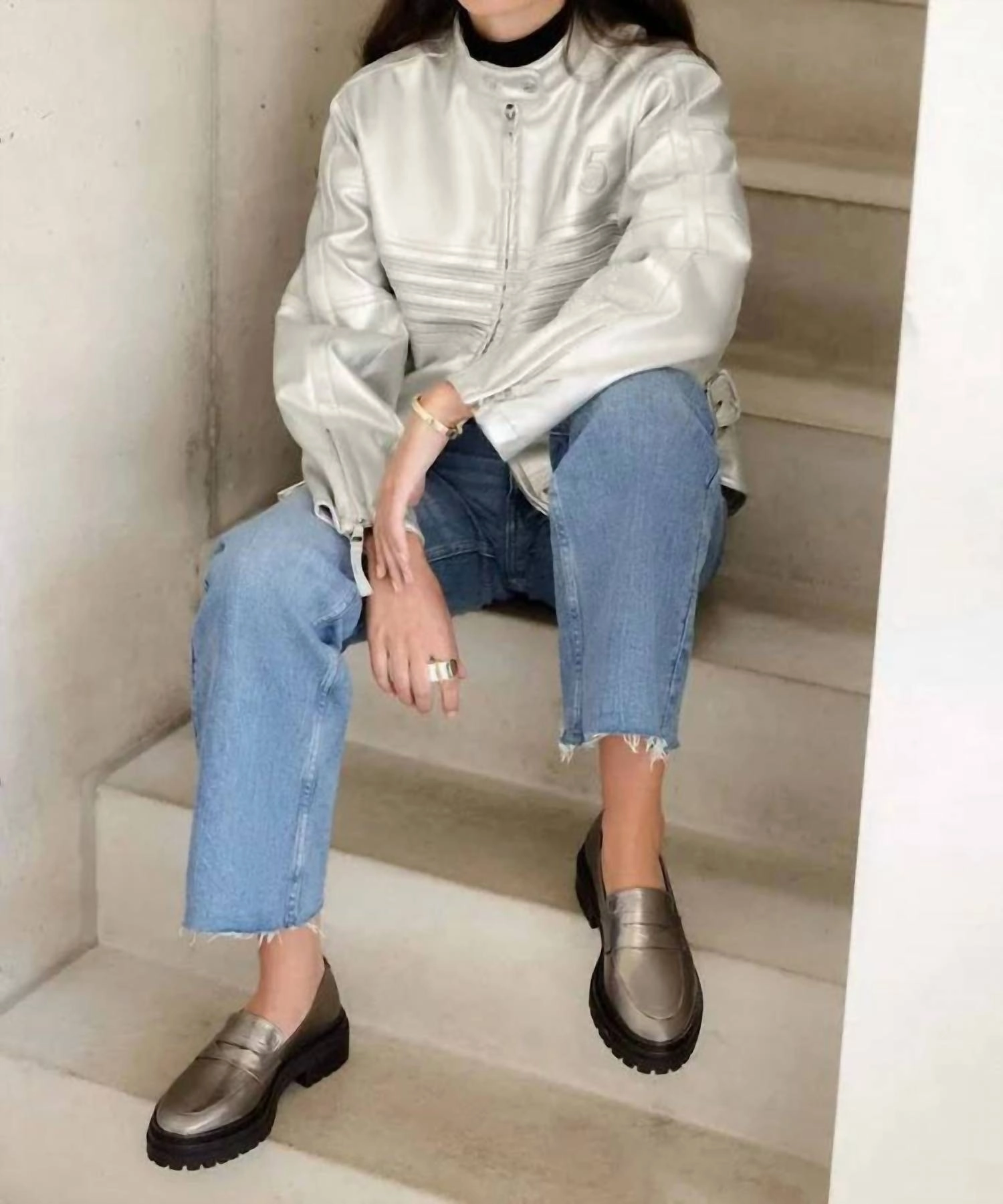 Women's Amalia Loafer In Cosmic Silver