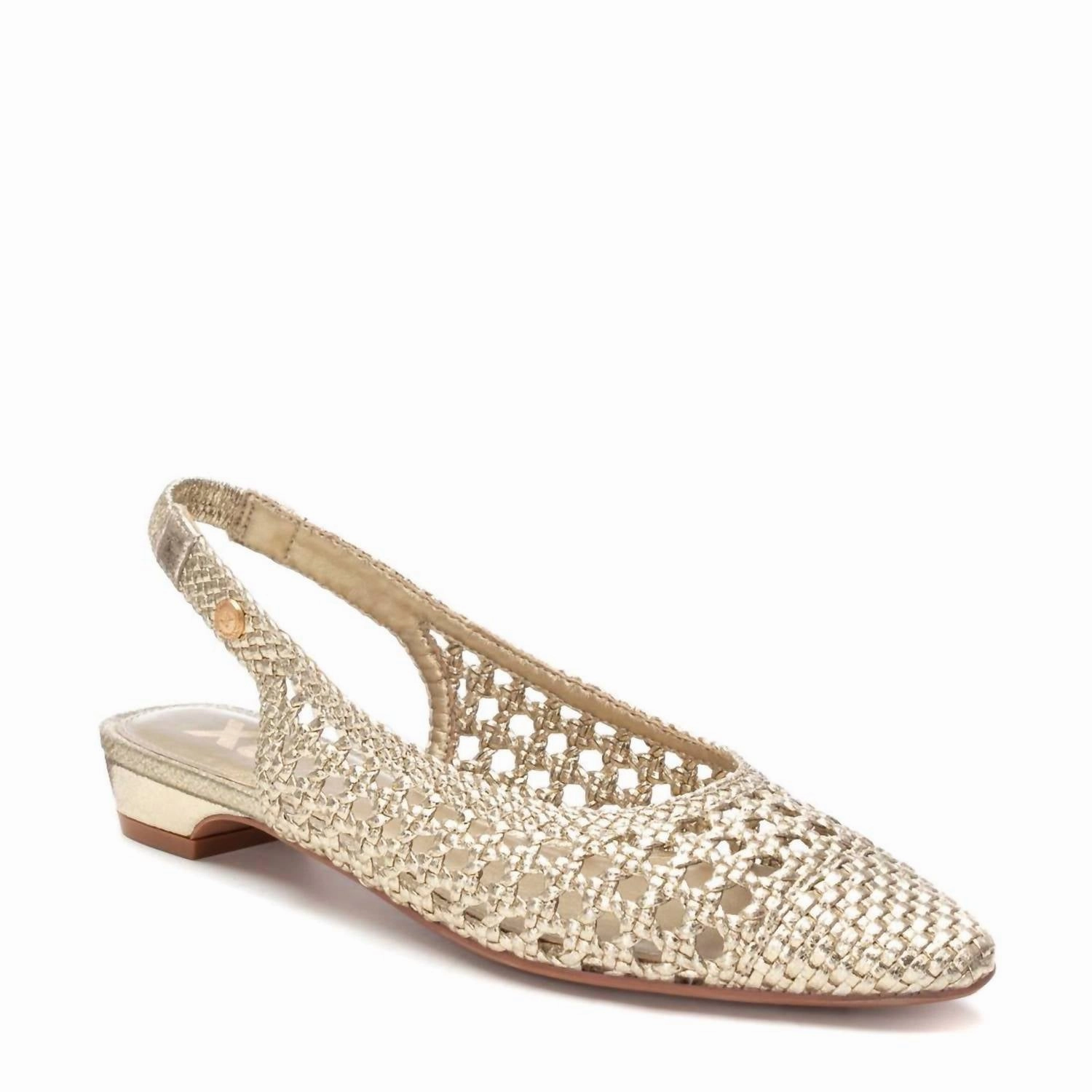 Women's Ballerina Flat Shoes In Gold