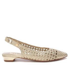 Women's Ballerina Flat Shoes In Gold Womens Flats special deals