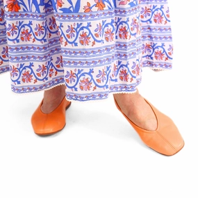 Women's Ballet Flat Shoes In Sauvage Apricot Trendy Flats for Women