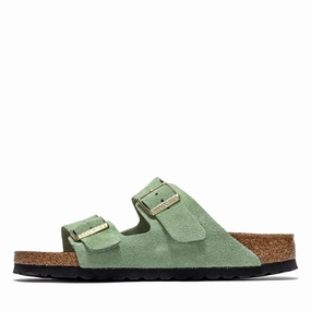 Women's Birkenstock Arizona Soft Footbed Suede - Green Tea Womens Shoes outlet price