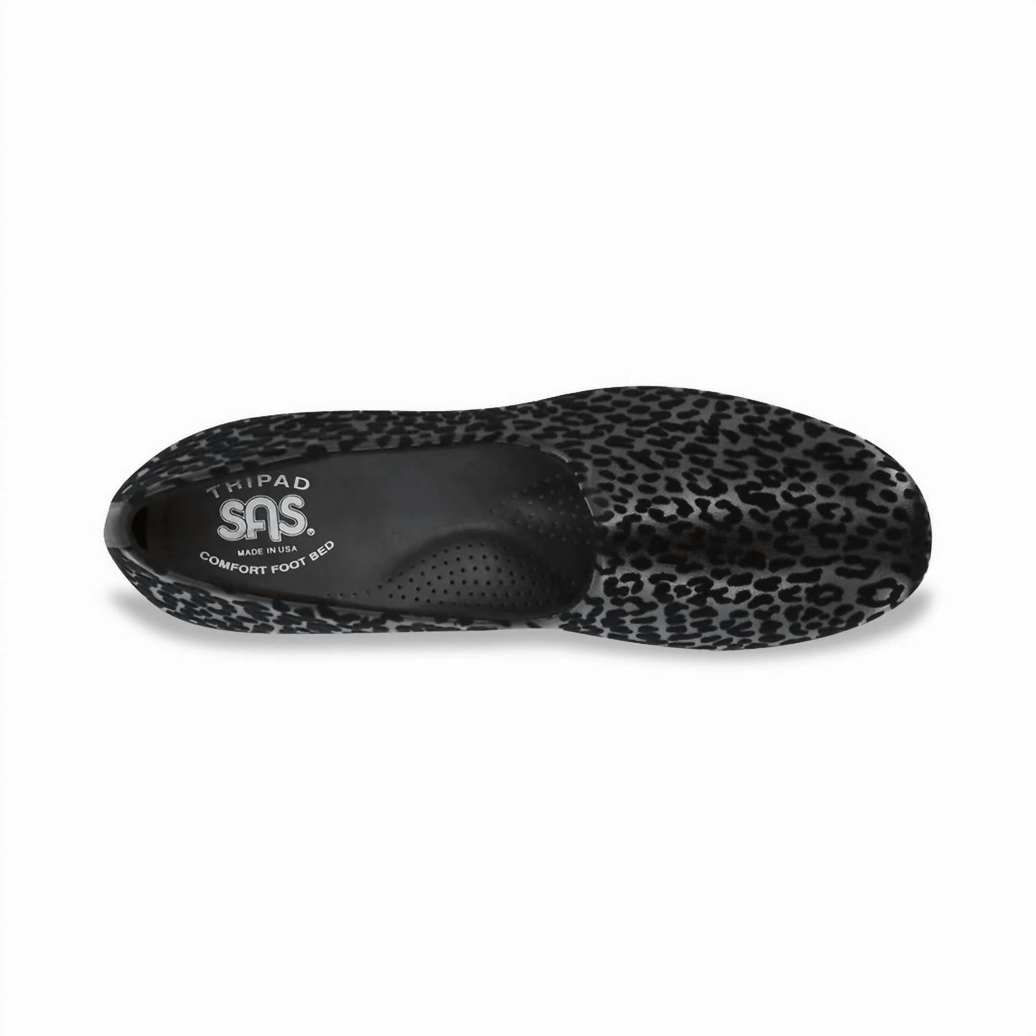 Women's Bliss Slip On Wedge - Double Wide In Black Leopard