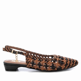 Women's Braided Flats In Camel Womens Flats special deals