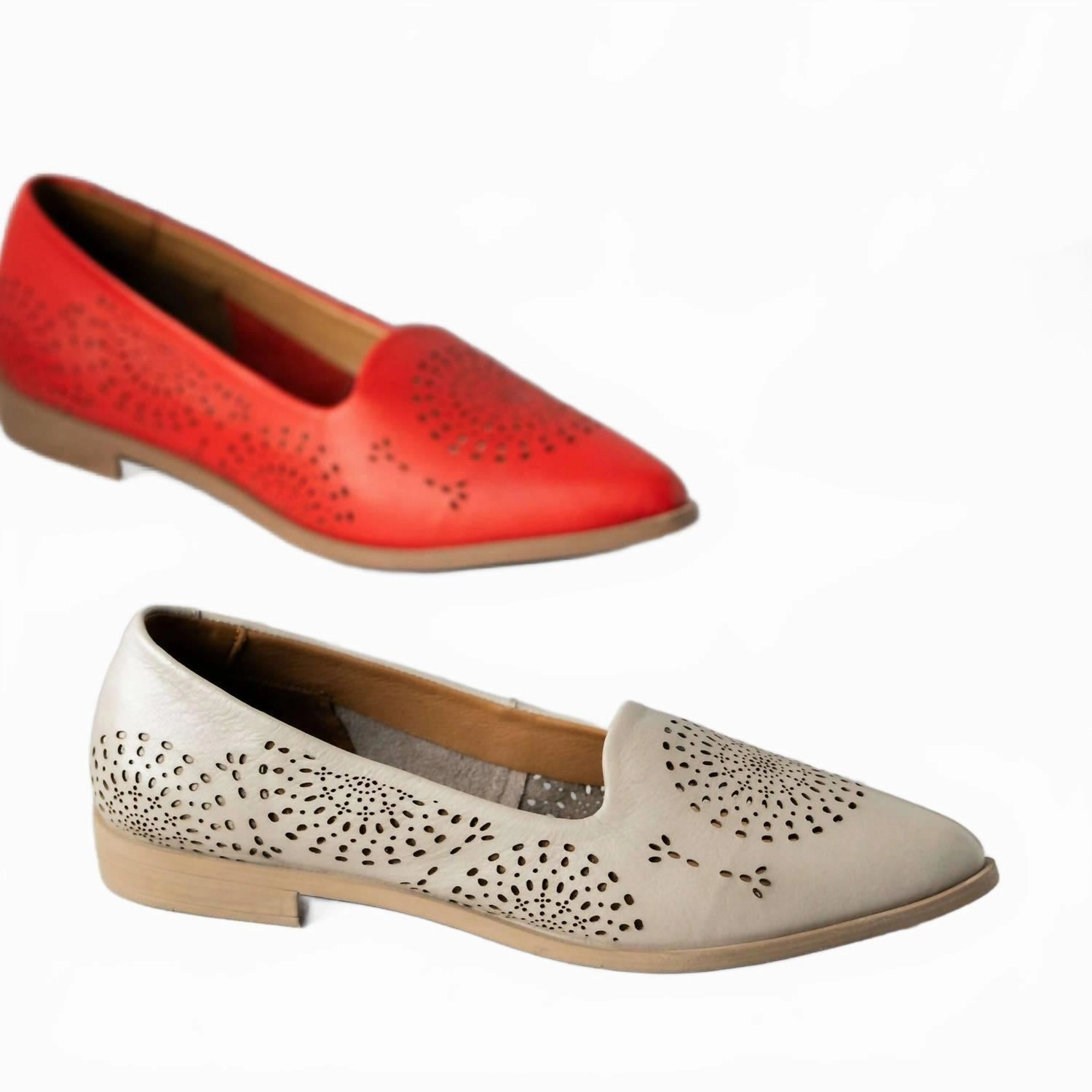 Women's Brandy Flat Shoes In Red