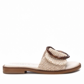 Women's Carmela Fashionable Sandals In Beige Trendy Flats for Women