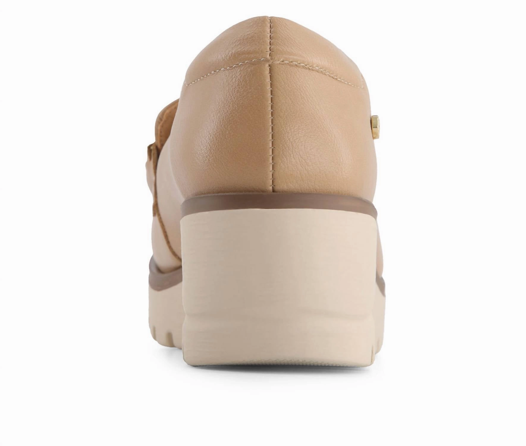 Women's Casual Wedge Loafers In Beige