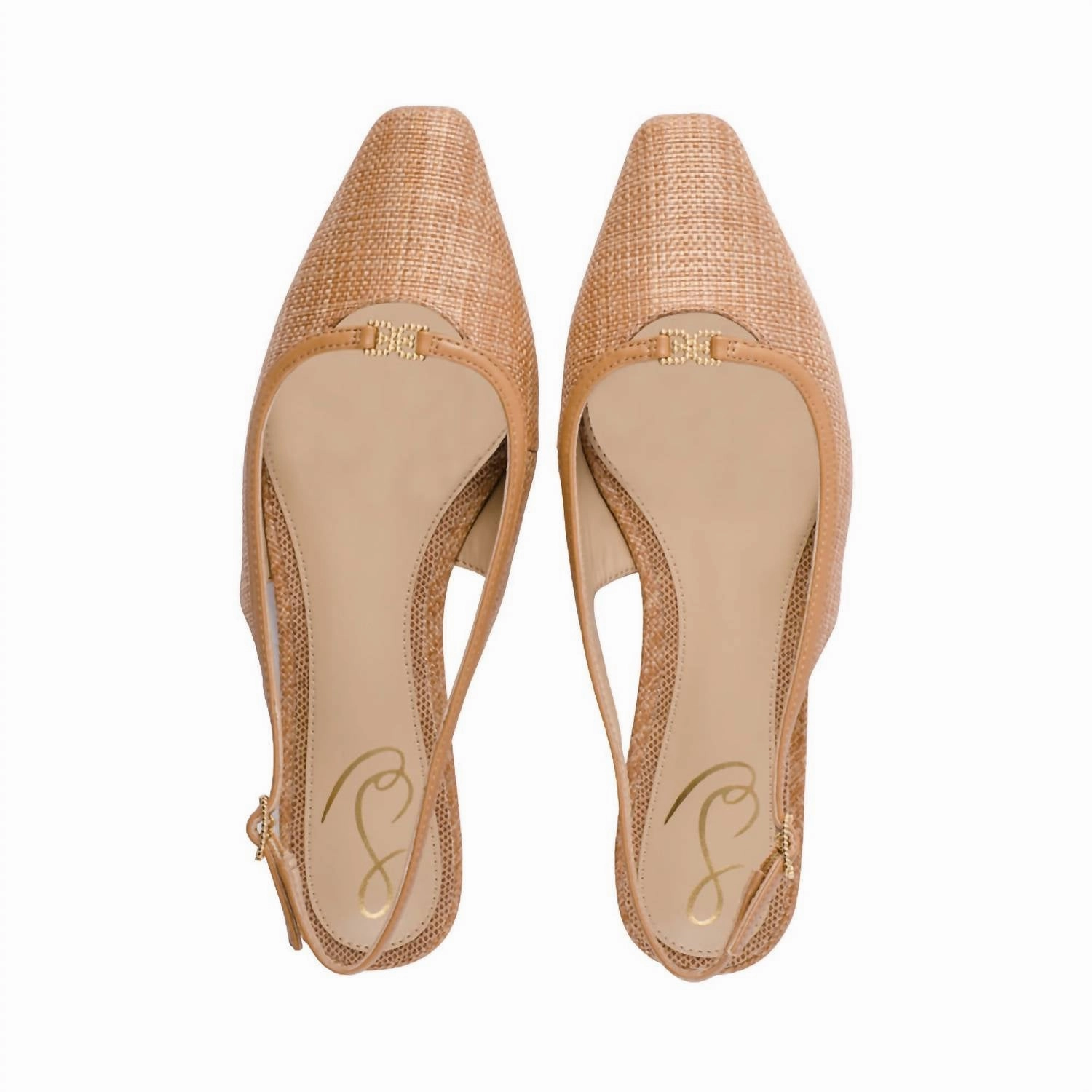 Women's Cleo Slingback Flat In Buff Tan