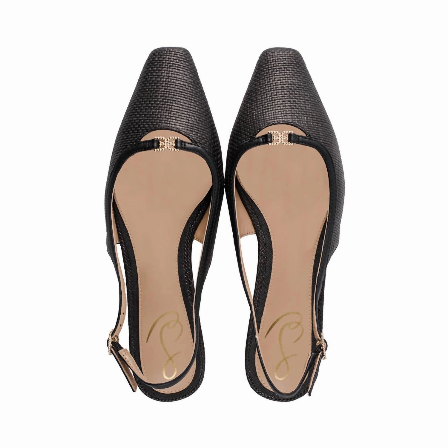 Women's Cleo Weave Flat In Black