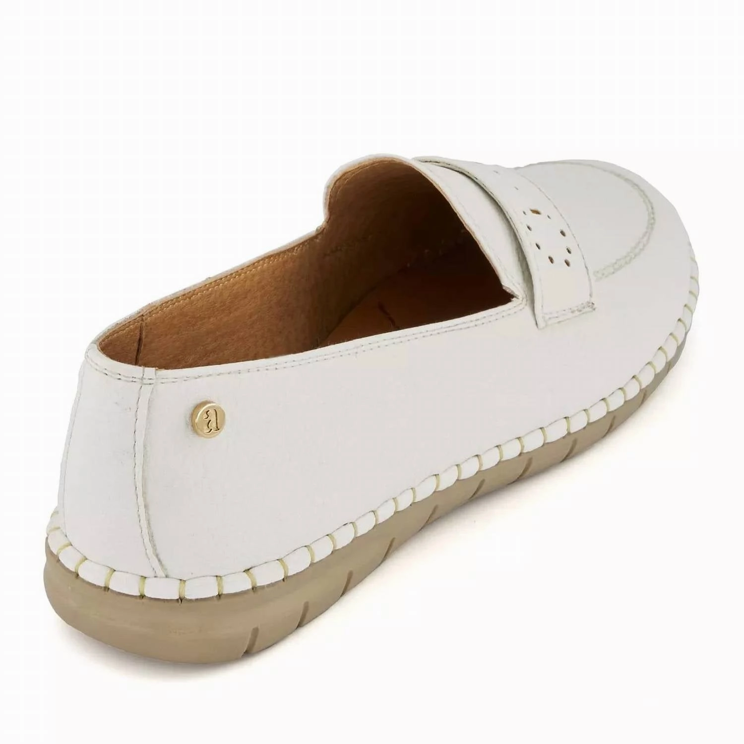 Women's Comfort Moccassins Shoes In White