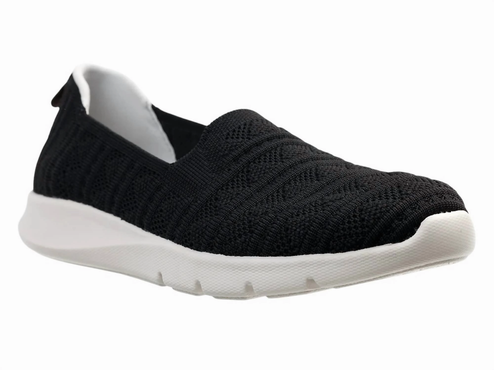 Women's Comfort Stretch Crochet Shoes In Black