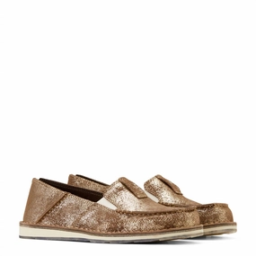 Women's Cruiser Shoes In Metallic_Antique Womens Casual Flats sale