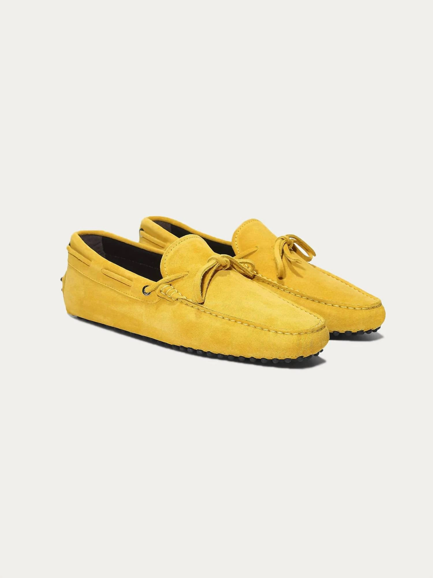 Women's Driving Moccasin Loafers In Yellow Suede Soft Sole Flats Womens sale