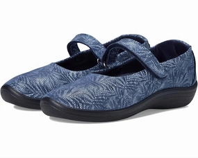 Women's Estrela Shoes In Blue Palm Comfy Women Flats under $50