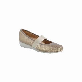 Women's Fran Flats In Grey Gold Fabric Womens Casual Flats sale