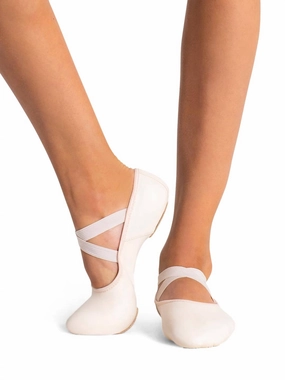 Women's Hanami Leather Ballet Shoe In Light Pink Womens Flats special deals