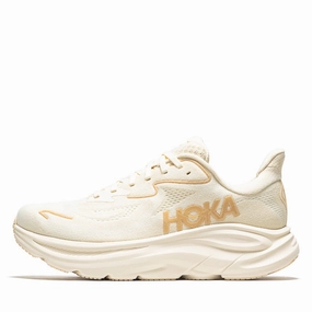 Women's Hoka Clifton 10 - Vanilla/Birch Sneakers final sale