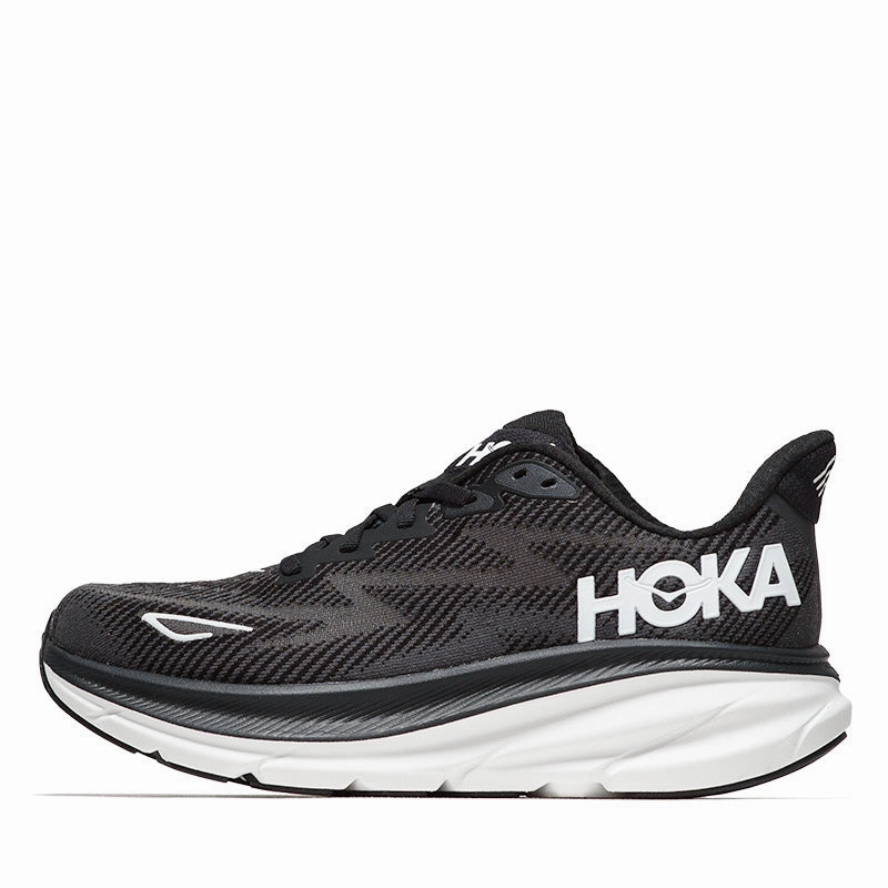 Women's Hoka Clifton 9 - Black/White Womens Shoes outlet price