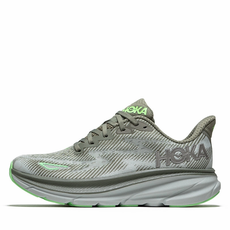 Women's Hoka Clifton 9 - Olive Haze/Mercury Womens Shoes outlet price