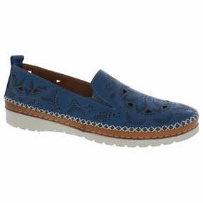 Women's Irene Slip-On Loafer In Blue Comfy Women Flats under $50