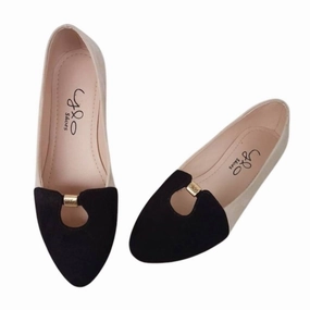 Women's Ives Flat In Black/light Peach Womens Casual Flats sale