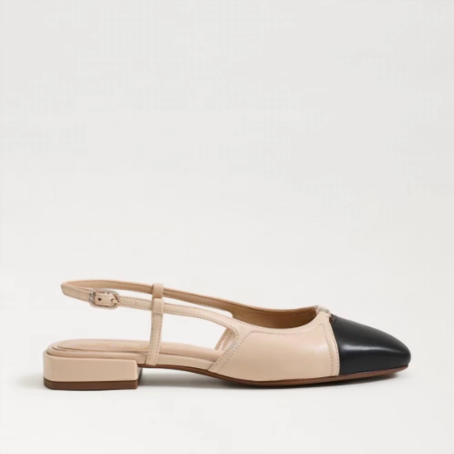 Women's Kara Slingback Flats In Sand/black