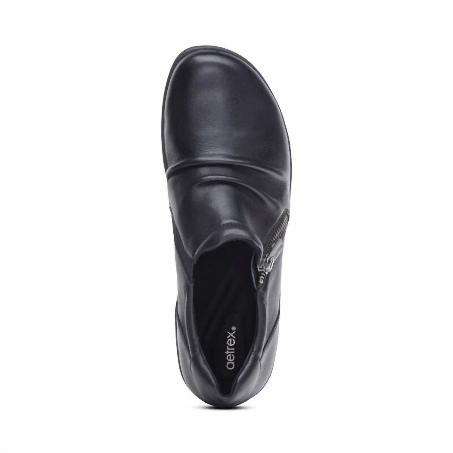 Women's Katie Side Zip Slip-On In Black