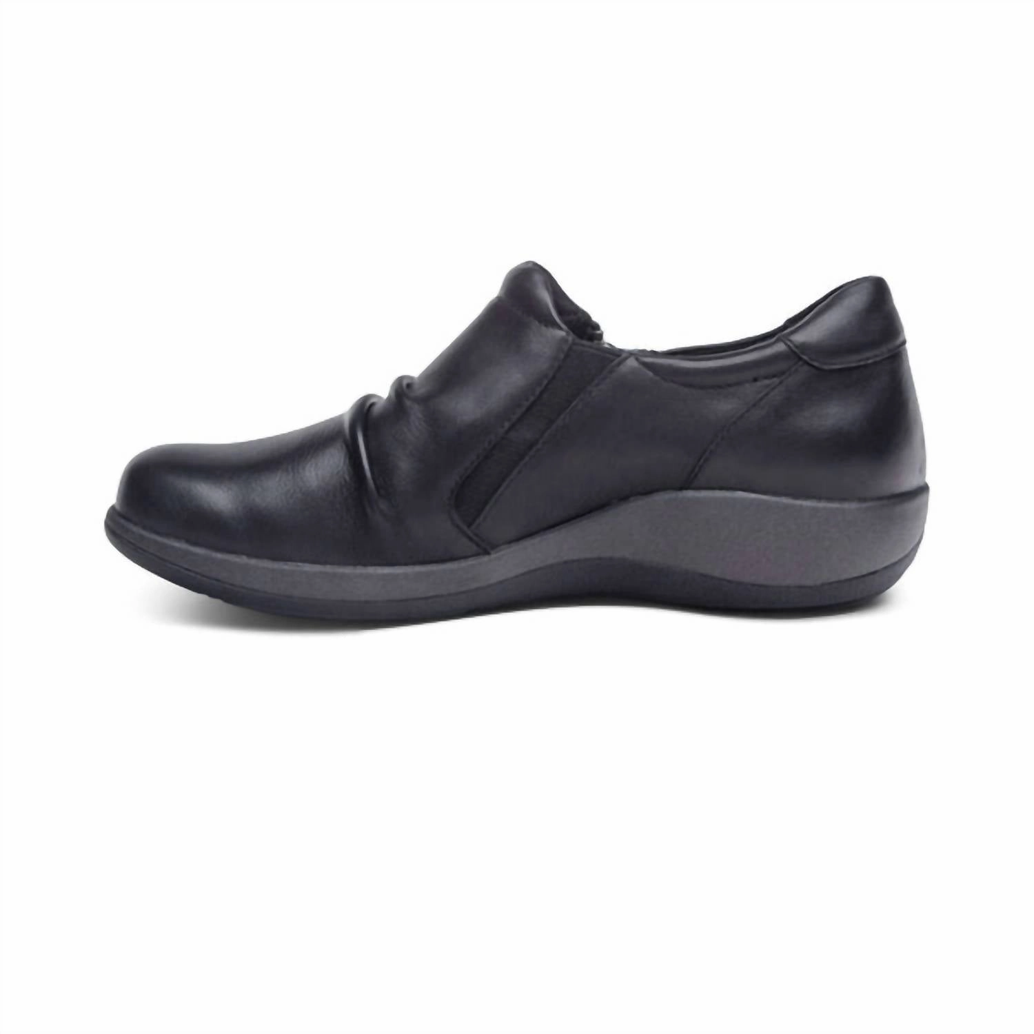 Women's Katie Side Zip Slip-On In Black