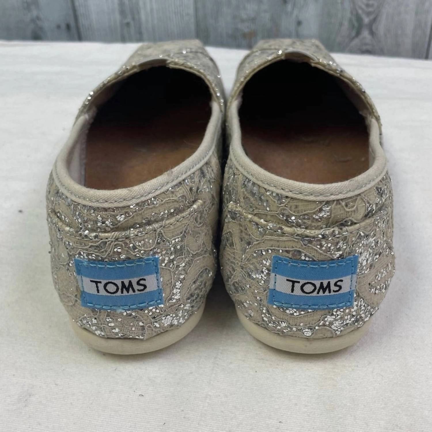 Women's Lace Fabric Loafers In Silver Floral