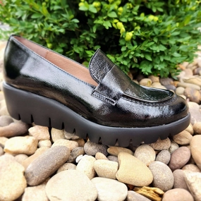 Women's Leather Loafers In Black Cheap Ballerina Flats Womens