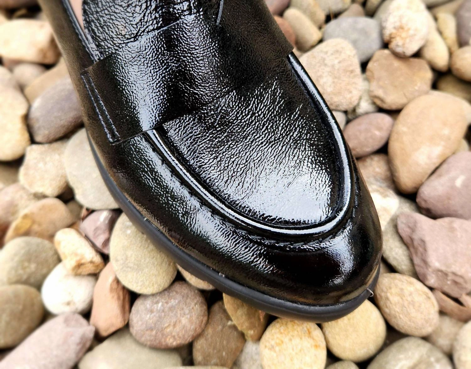 Women's Leather Loafers In Black