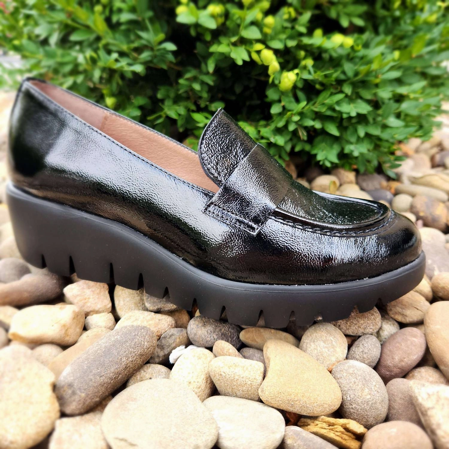 Women's Leather Loafers In Black Cheap Ballerina Flats Womens