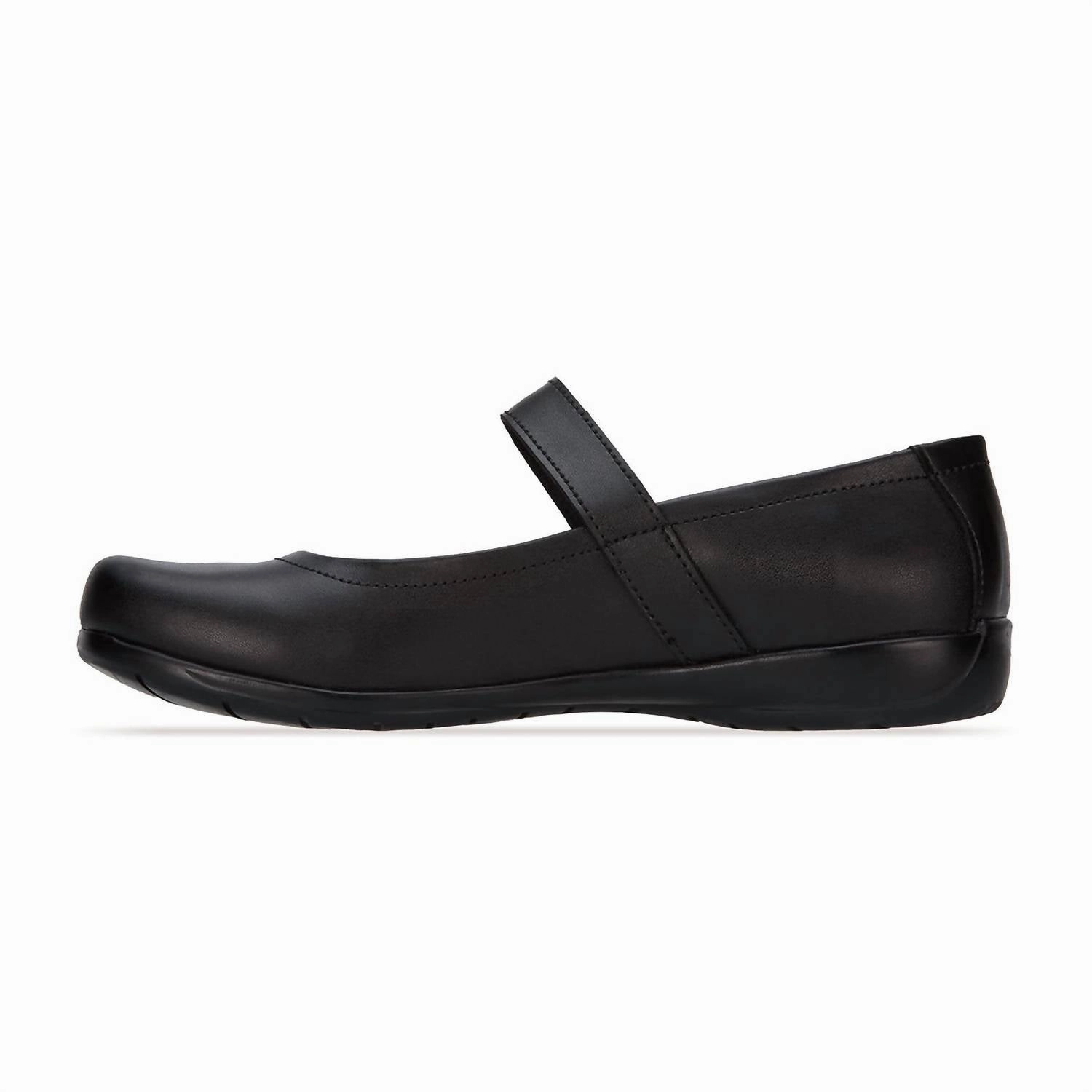 Women's Leather Mary Jane Shoes In Black
