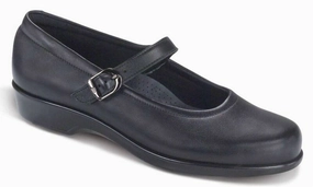 Women's Maria Mary Jane Shoe - Wide In Black Cheap Ballerina Flats Womens