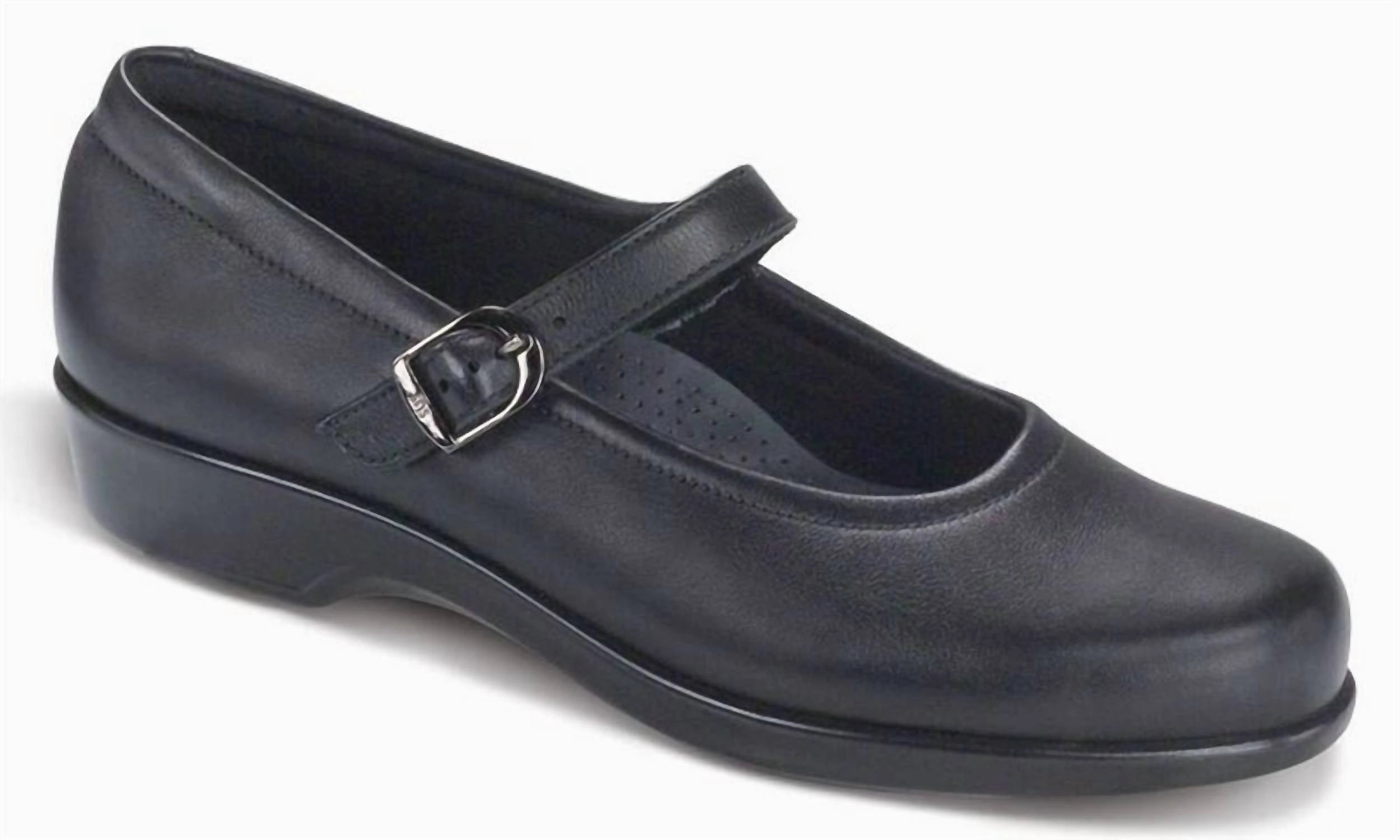 Women's Maria Mary Jane Shoe - Wide In Black Cheap Ballerina Flats Womens