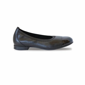 Women's Mila Ballet Flat In Black Combo Cheap Ballerina Flats Womens