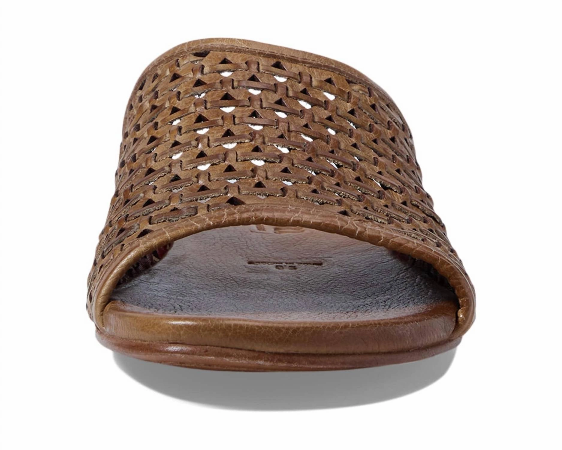 Women's Minerva Flat Slide Sandal In Tan Rustic