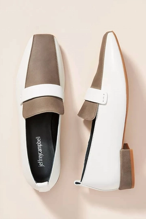 Women's Moritz Loafers In White/ Grey Womens Flats special deals