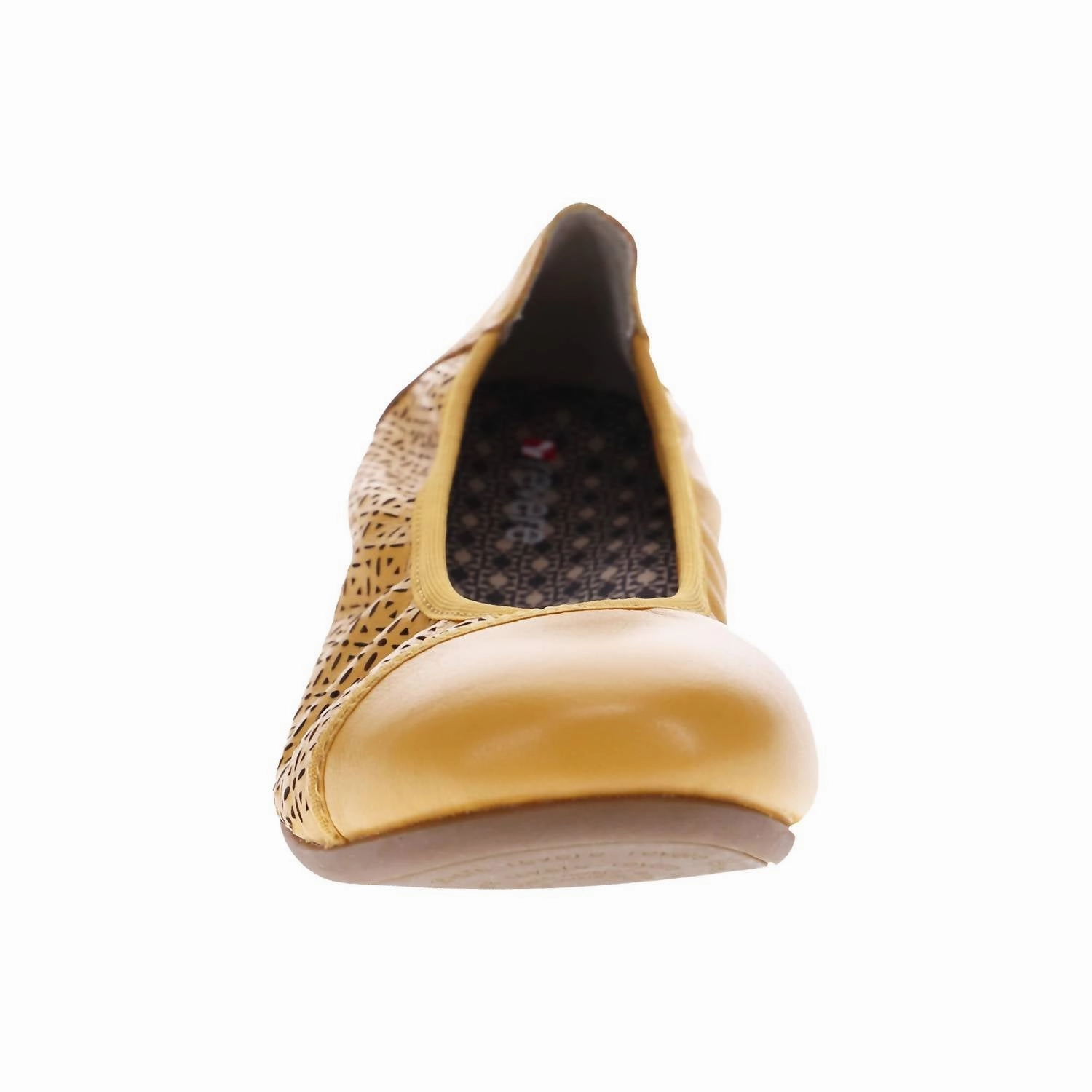 Women's Nairobi Ballet Shoes In Mustard French Lazer