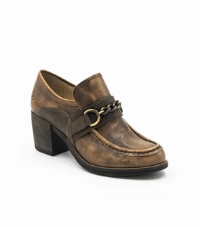 Women's Palmer Chain Loafer Shoes In Taupe Womens Flats special deals