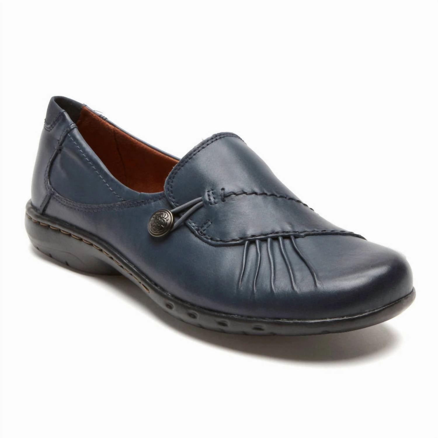 Women's Paulette Slip-On In Navy Soft Sole Flats Womens sale