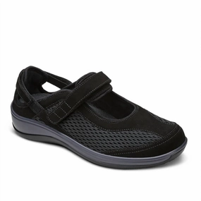 Women's Sanibel Mary Jane Shoes - Xxw Width In Black Womens Flats special deals