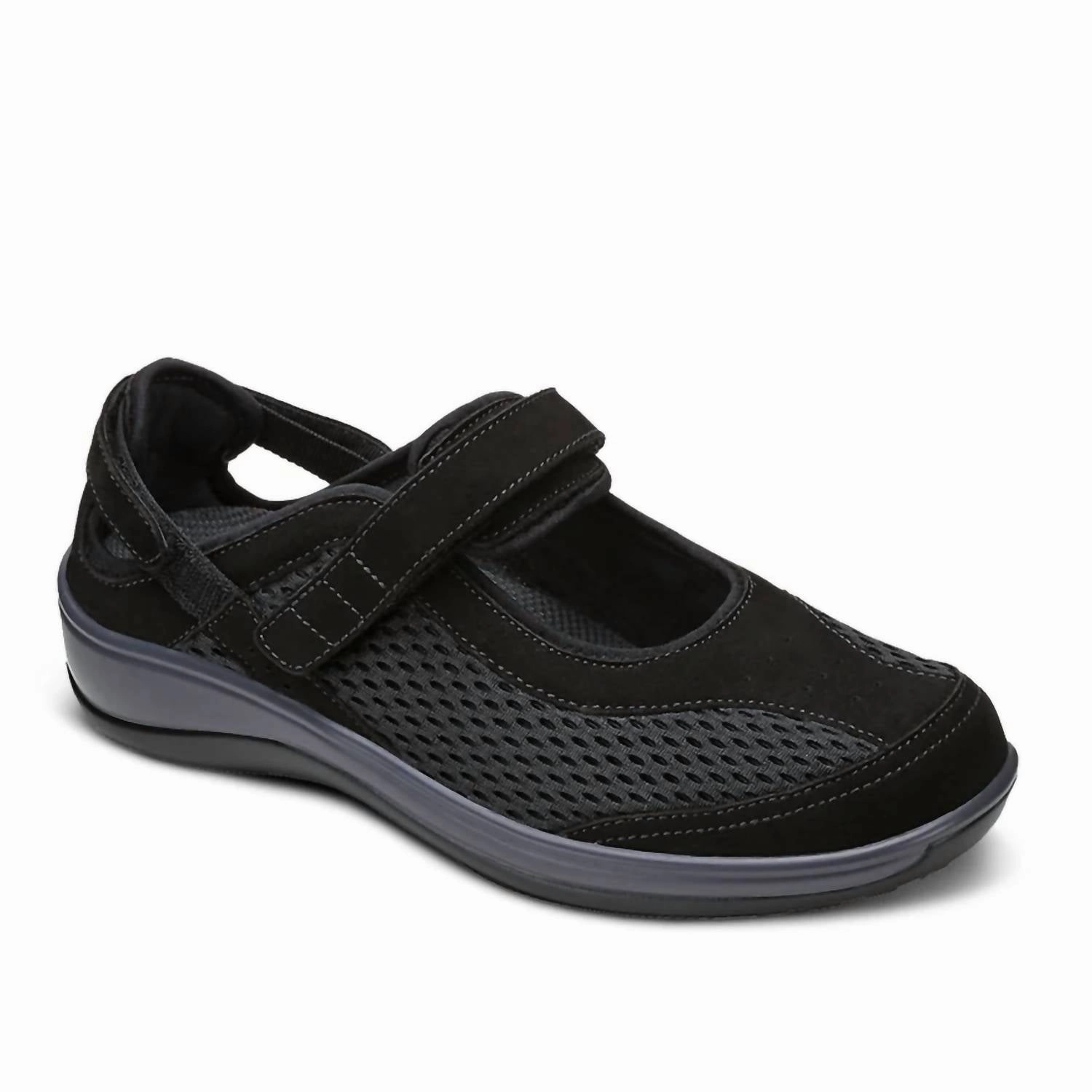 Women's Sanibel Mary Jane Shoes - Xxw Width In Black Womens Flats special deals