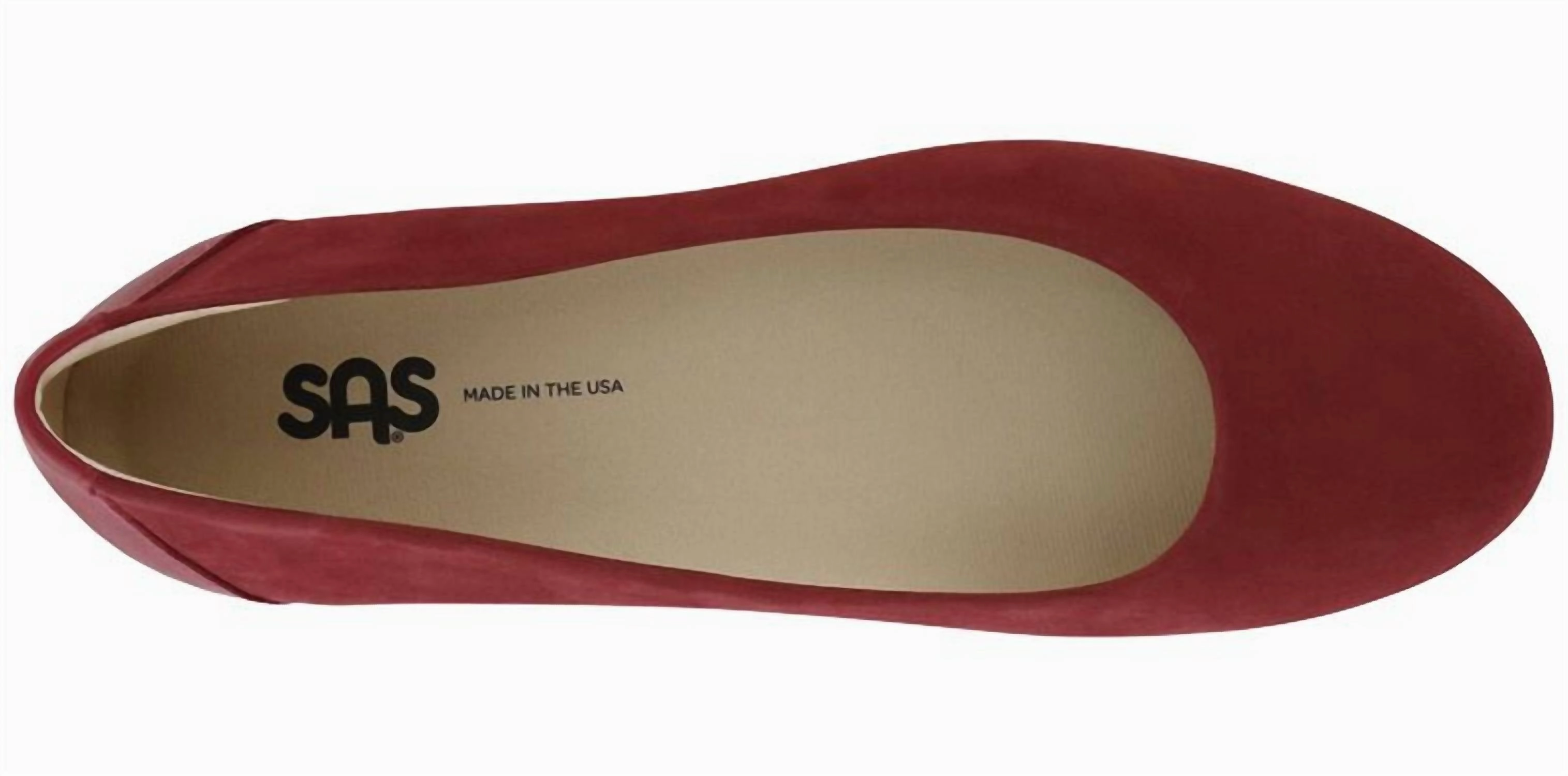 Women's Scenic Ballet Flat Shoes Medium In Scarlett Red