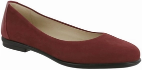 Women's Scenic Ballet Flat Shoes Medium In Scarlett Red Womens Casual Flats sale