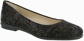 Women's Scenic Ballet Flat Shoes Narrow In Colorblack Lace Trendy Flats for Women