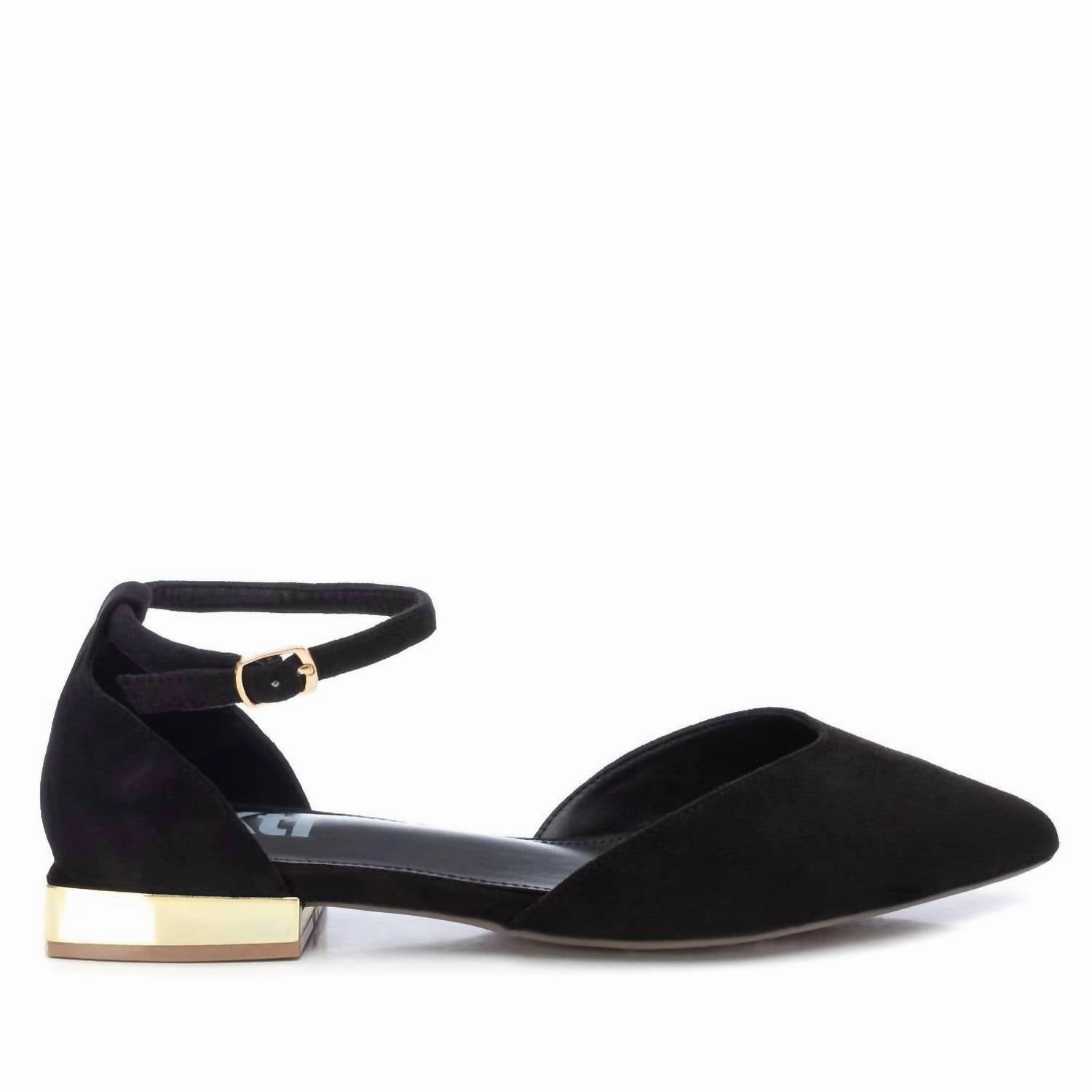 Women's Suede Pointy Toe Ballet Flats In Black Trendy Flats for Women