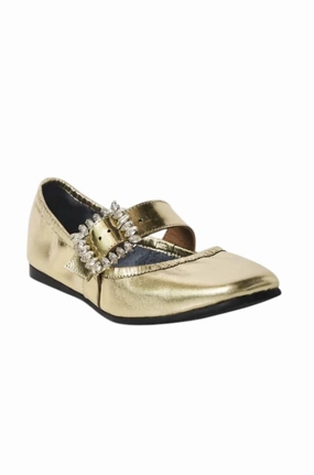 Women's Ursa Gemini Ballet Flat In Champagne Metallic Womens Casual Flats sale