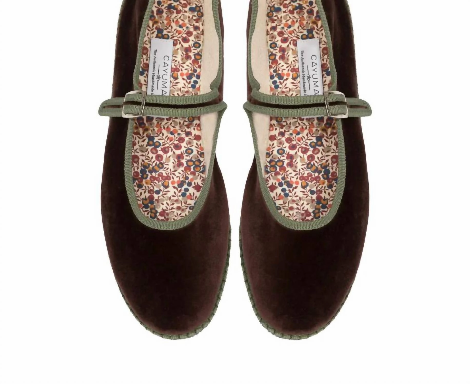 Women's Velvet Mary Jane Shoes In Chocolate Brown Womens Casual Flats sale